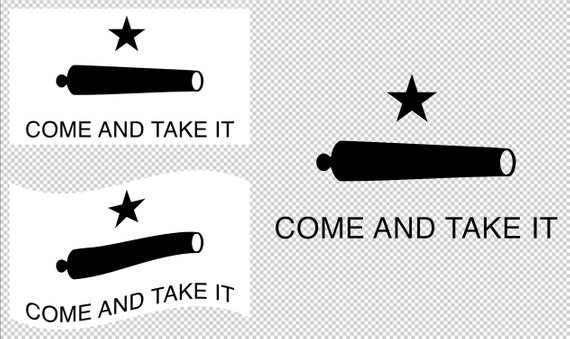570x339 Come And Take It Flag Svg Vector Clip Art Cut Files For Etsy