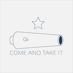 240x240 Vector Illustration For The Day Of Battle Of Gonzales, The First