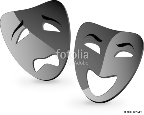500x399 Comedy Amp Tragedy Mask Stock Image And Royalty Free Vector Files