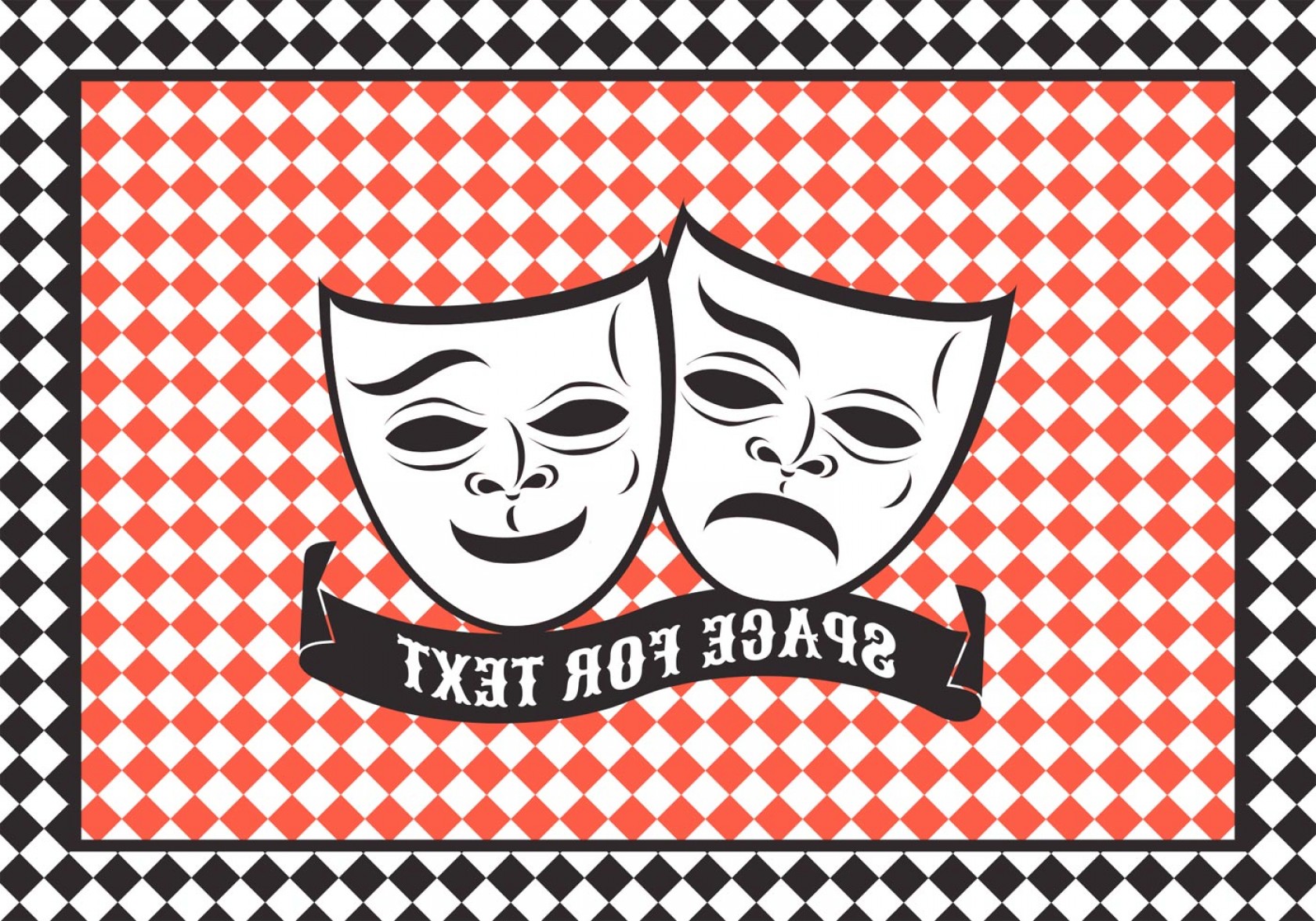 1680x1176 Theater Mask Vector Lazttweet