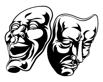 340x270 Theater Masks Vector Etsy