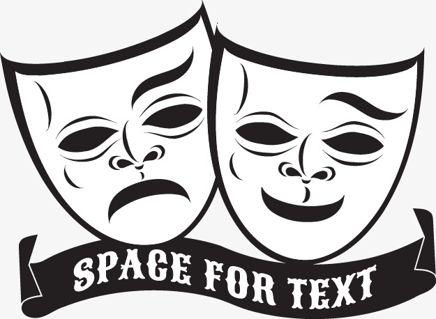 625x458 Vector Illustration Comedy And Tragedy Theater Masks, Theatre Mask