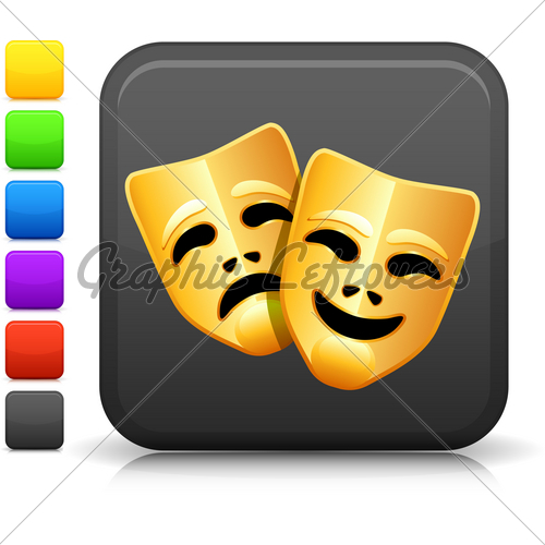 Comedy And Tragedy Masks Vector at GetDrawings | Free download