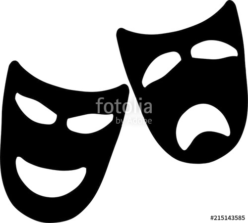 500x451 Drama Masks Tragedy And Comedy Stock Image And Royalty Free