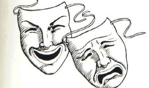 489x288 Comedy Mask Vector