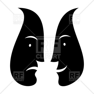 400x400 Comedy And Tragedy