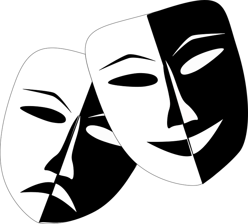 797x720 Masks Clipart Theatre Mask Comedy Tragedy