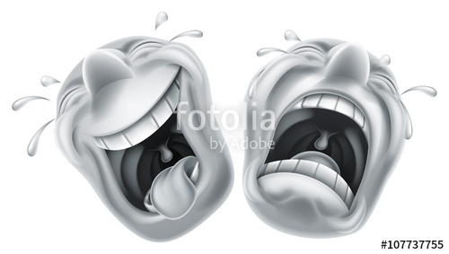 500x283 Theater Comedy Tragedy Masks Stock Image And Royalty Free Vector