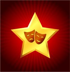 229x235 Comedy And Tragedy Masks Vector Art Illustration Royalty Free