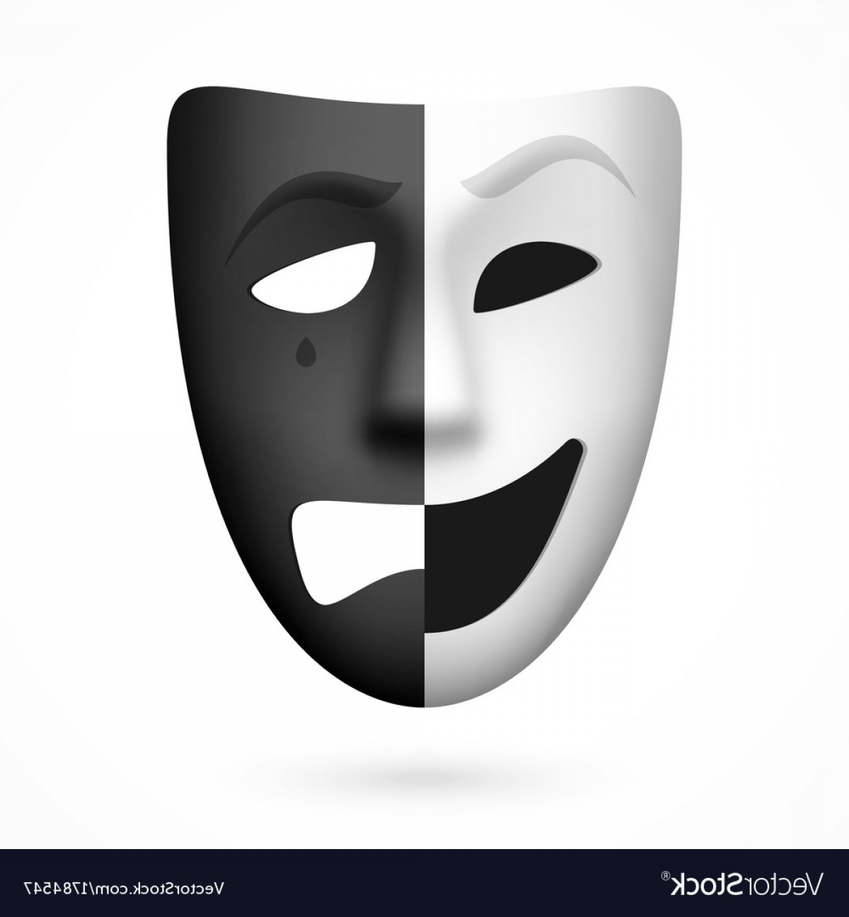 Comedy Tragedy Masks Vector at GetDrawings | Free download