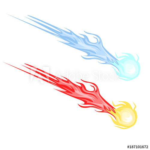 500x500 Asteroids Or Comet Vector Cartoon Illustration For Games, Posters