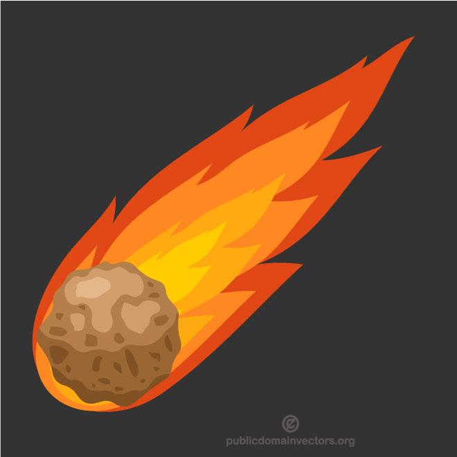 660x660 Falling Comet Vector Image