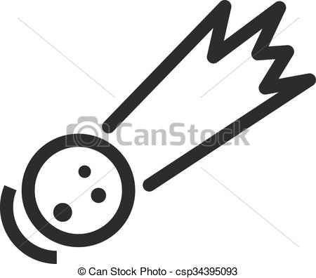 450x396 Comet, Asteroid, Fireball Icon Vector Image.can Also Be Used For
