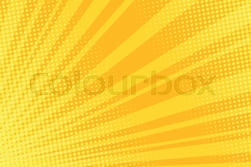 800x533 Warm Orange Pop Art Retro Comic Background Vector Illustration