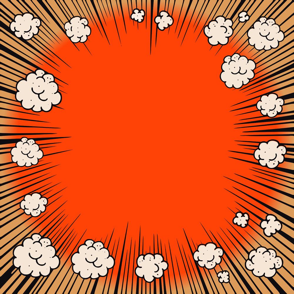 1000x1000 Comic Book Background. Wallpaper. Vector Illustration. Clipart