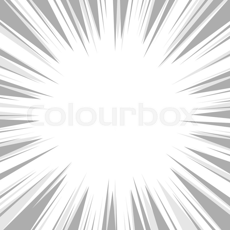 800x800 Comic Book Flash Explosion Radial Background. Vector Illustration