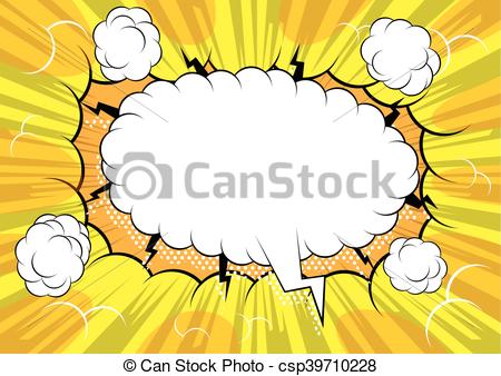 450x338 Comic Book Background With Blank Speech Bubble.