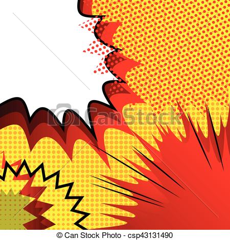 450x470 Vector Illustrated Cartoon, Comic Book Style Background. Eps