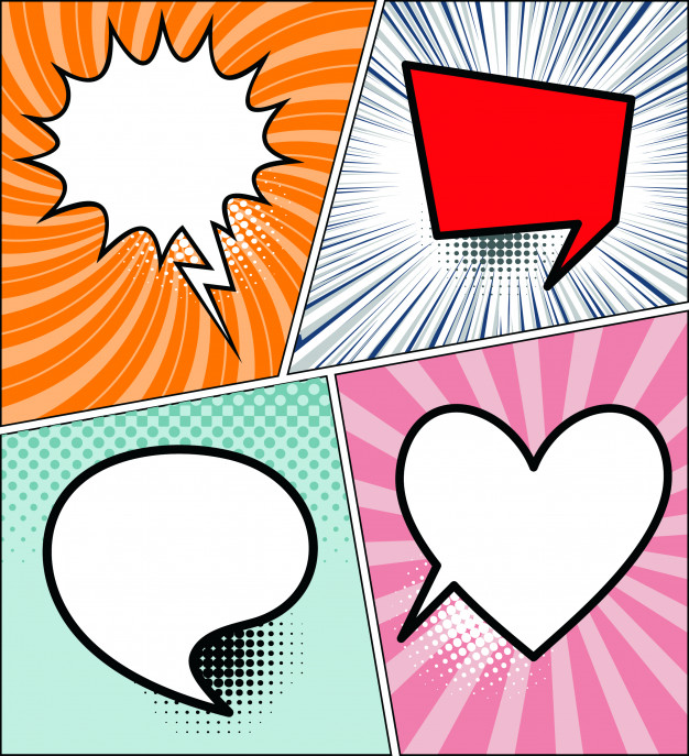 626x687 Comic Speech Bubbles