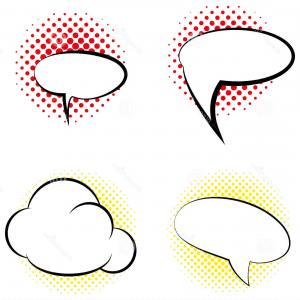 300x300 Comic Speech Bubbles Vector Illustration Illustration Shopatcloth