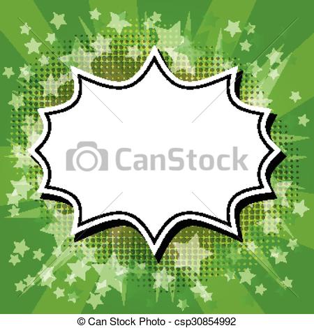 450x470 Blank Comic Book Bubble On Abstract Background.