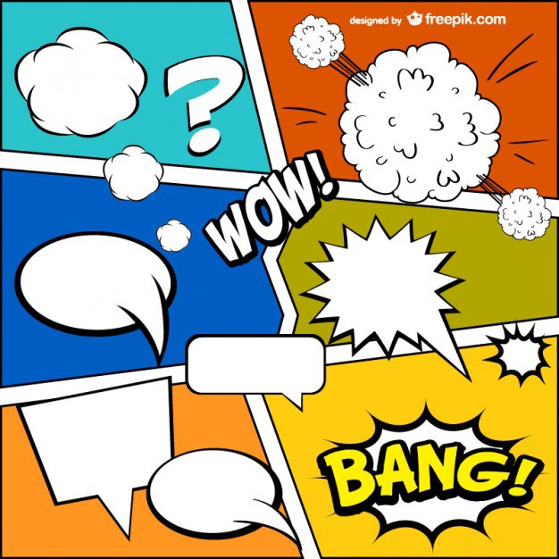 626x626 Comic Book Template Free Vector 123freevectors