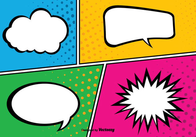 632x443 Comic Pop Art Style Background Illustration Free Vector Download