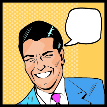 340x340 Comic People Face With Text Cloud Design Vector 04 Free Download