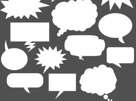 270x200 Free Comic Bubbles Vector Graphics