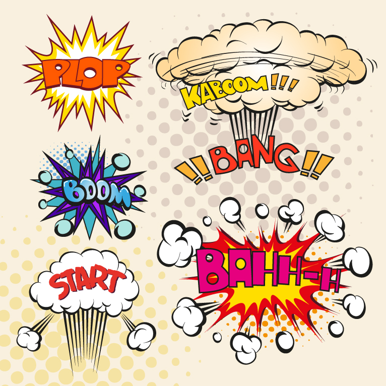 766x766 Comic Book Explosion 2 Free Vector Graphic Download