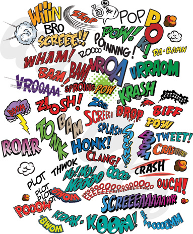 383x465 Comic Element Vector Free Vector 4vector