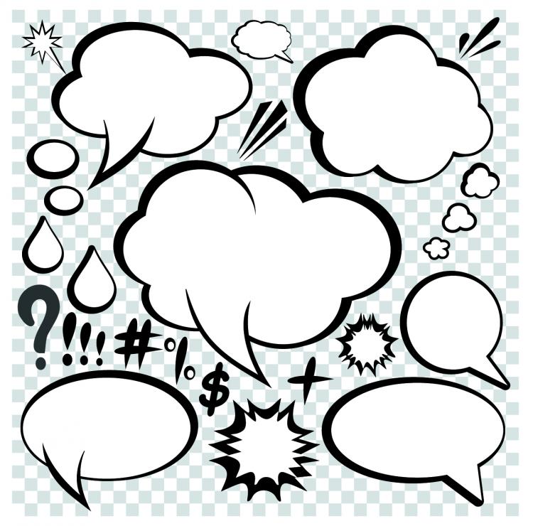 750x740 Comic Style Dialog 03 Vector Free Vector 4vector
