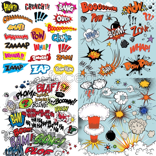 600x600 Practical Comic Elements Vector Over Millions Vectors, Stock