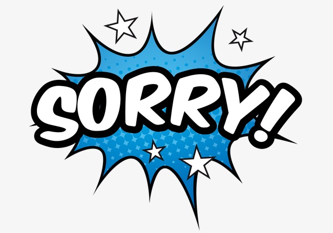 650x455 Sorry Vector Illustration Comics, Sorry Illustration Comics, Comic