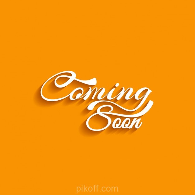 626x626 Ai] Coming Soon Text Orange Background Vector Free Download