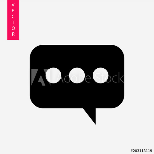 500x500 Comment Vector Icon, Logo