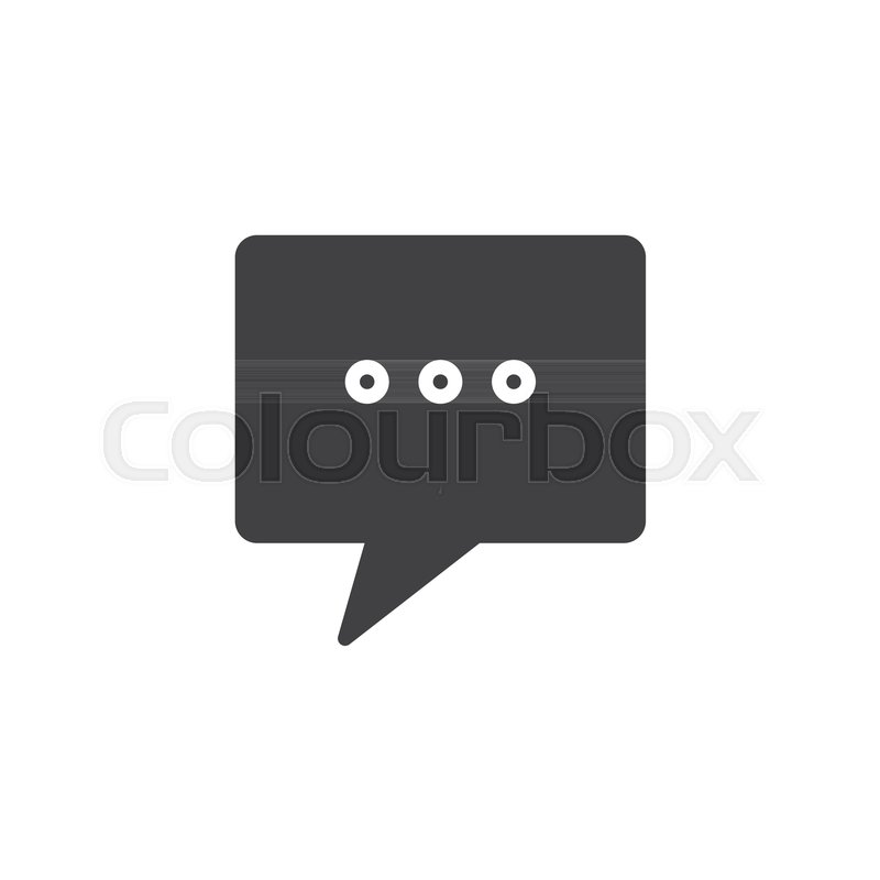 800x800 Comment Vector Icon. Filled Flat Sign For Mobile Concept And Web
