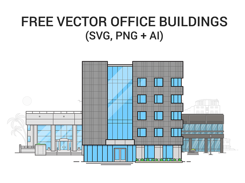 800x600 Freebie Vector Office Buildings Sd Web Design