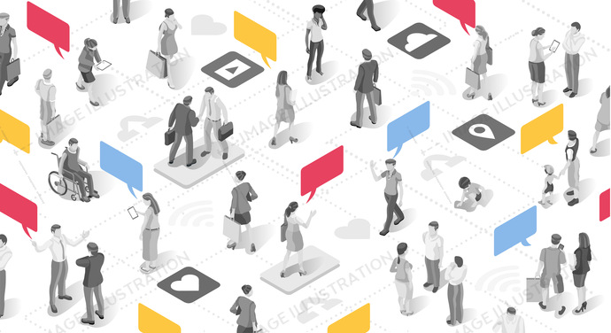 690x376 People And Marketing Communication Vector Bubble Chat