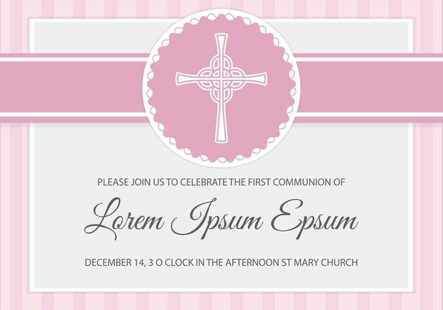 632x442 First Communion Card Free Vector Download 149503 Cannypic