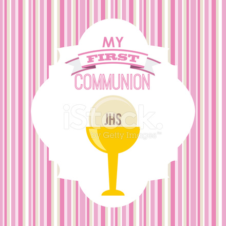 440x440 First Communion Vector Illustration 10 Eps Graphic Stock Vector