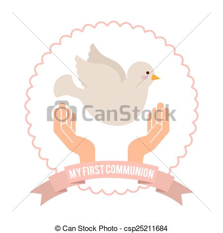 450x470 My First Communion Design, Vector Illustration Eps10 Graphic .