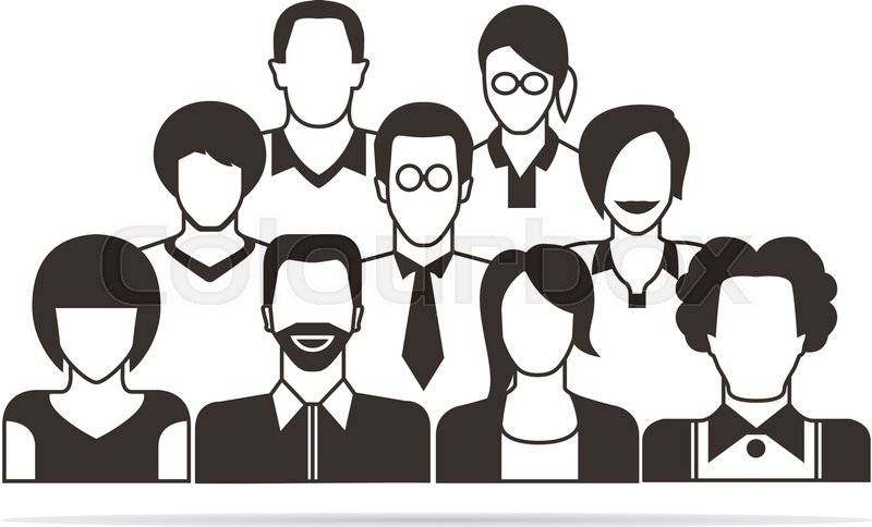 800x484 Group Of People, Community Stock Vector Colourbox