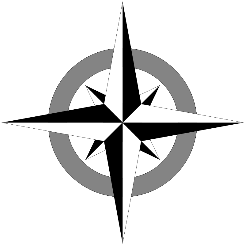 800x800 Compass Rose Free Vector 4vector