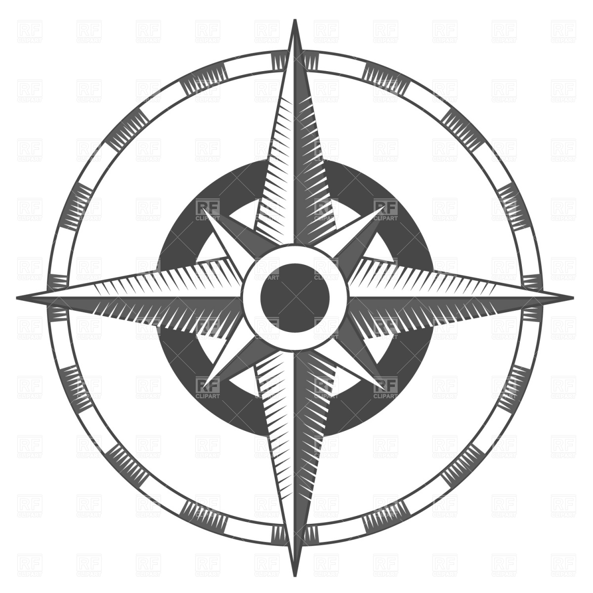 1200x1200 Vintage Compass Rose Vector Image Vector Artwork Of Signs