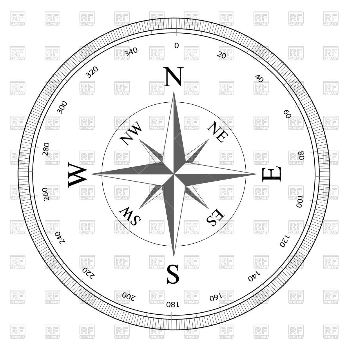 1200x1200 Compass Rose Vector Image Vector Artwork Of Objects Sermax55