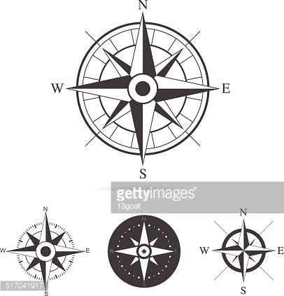 406x423 Compass Rose Vector Collection Premium Clipart