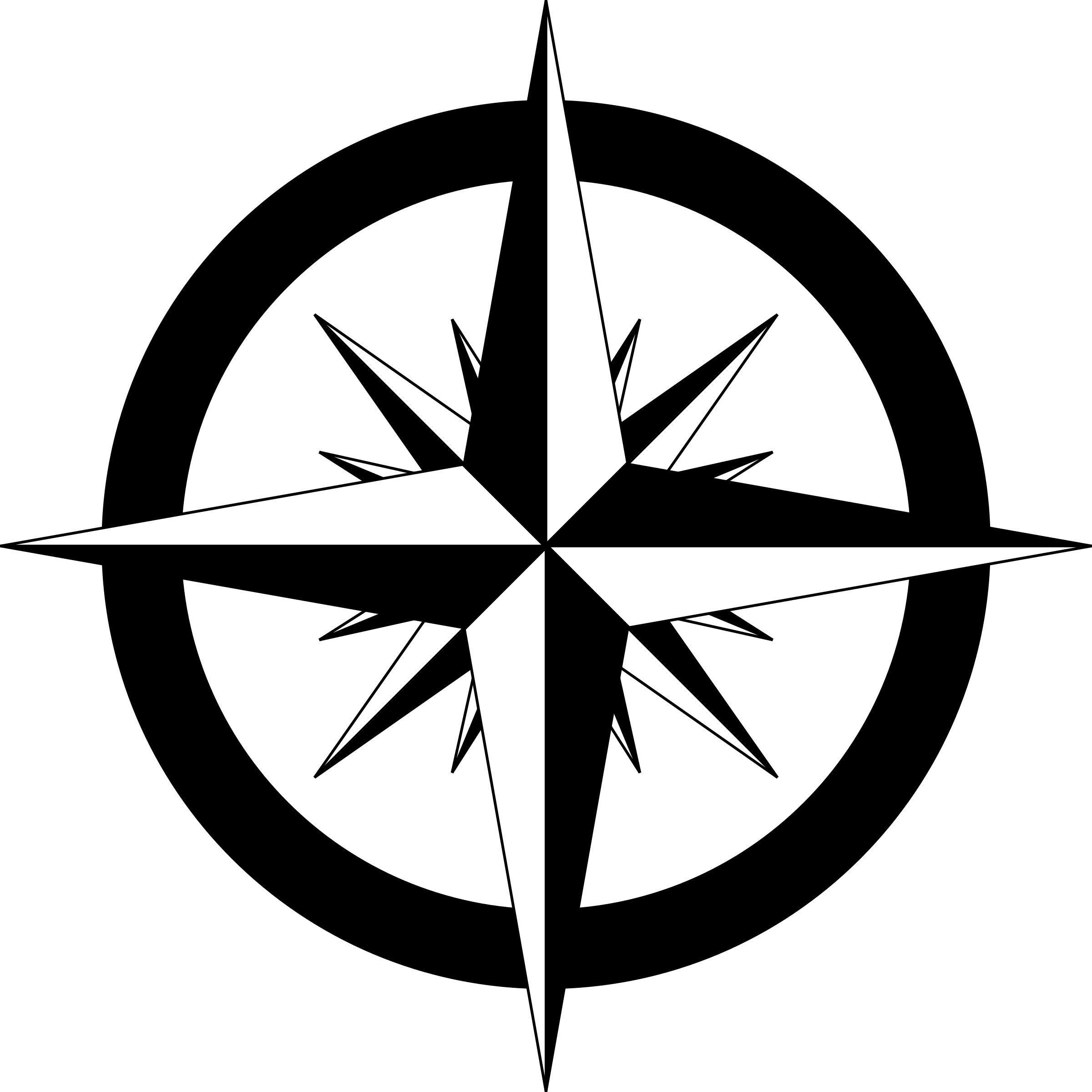 2400x2400 Compass Rose Vector Clipart Image