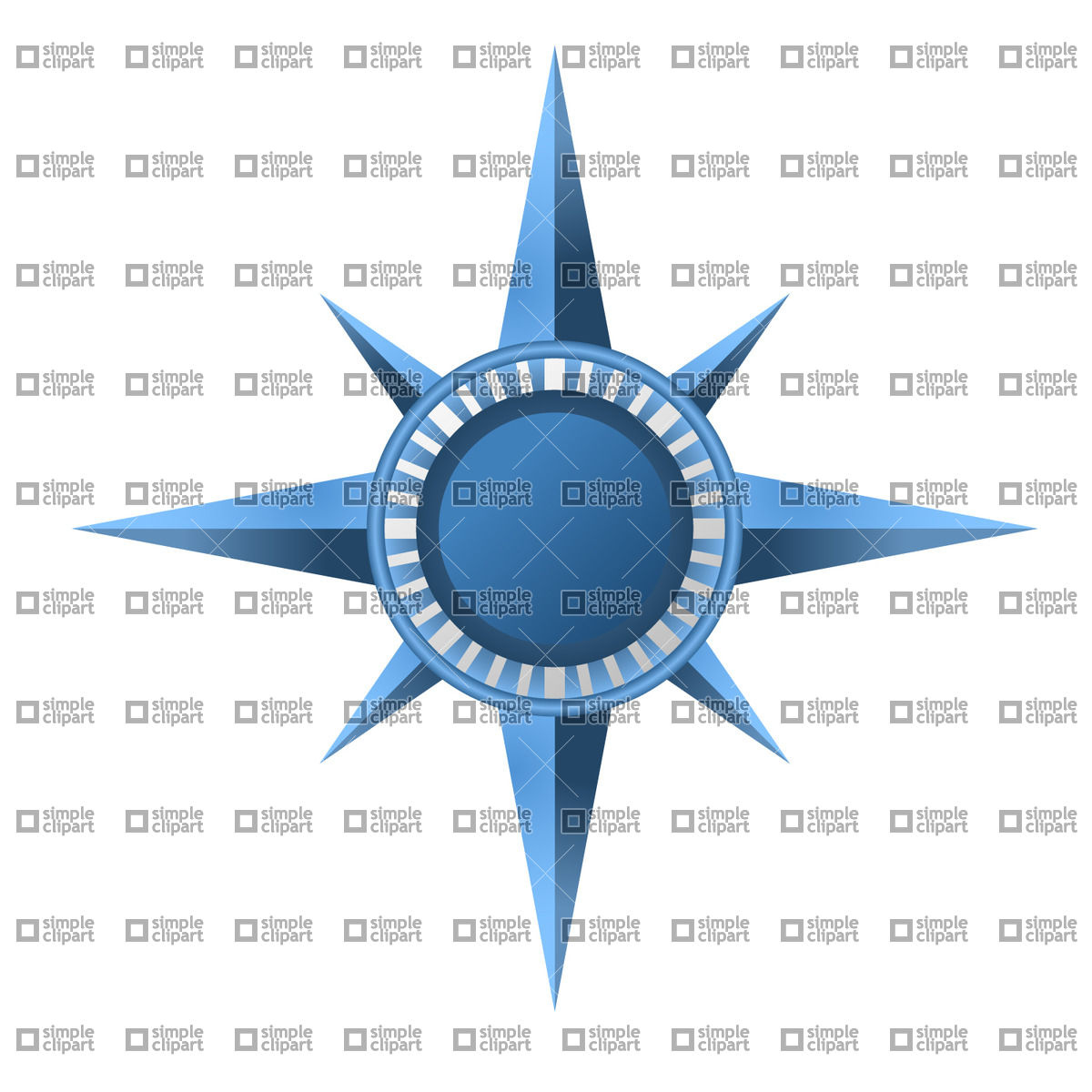 1200x1200 Compass Rose Vector Image