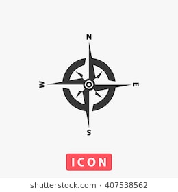 260x280 Simple Compass Rose Vector Free Download